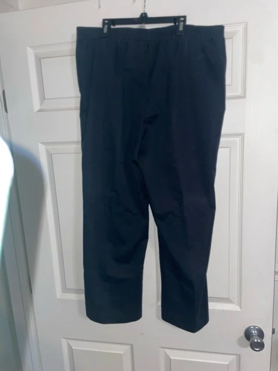 Alfred Dunner 3 Pair Straight-Leg Pants - Navy, Brown & Black 16P - Picture 4 of 8